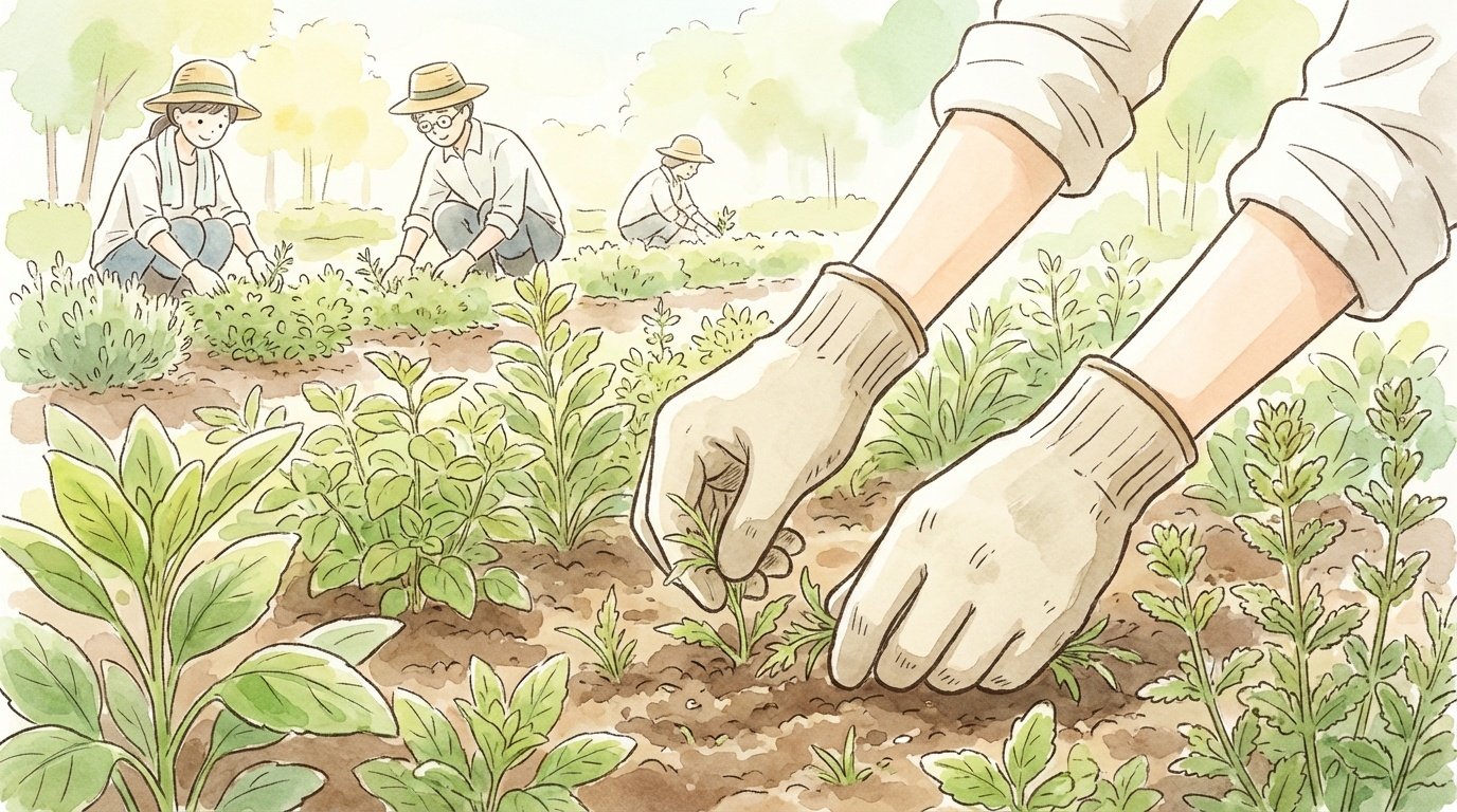 薬草苑作業体験会